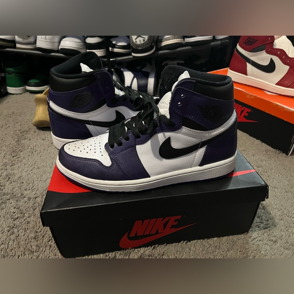 Jordan 1 purple court